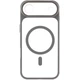 Чехол TPU+PC GETMAN Moon Clear with Magnetic Safe для Apple iPhone 17 Air (6.5") Grey - изображение 2