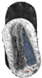 Śpiworek Sensillo Aspen z futerkiem do wózka lub sanek srebrny 95 × 45 cm (5908310392172) - obraz 2