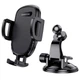 Автотримач для телефона BOROFONE BH37 Route push type suction cup car holder Black - зображення 4