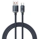 Кабель Baseus Crystal Shine Series Fast Charging Data Cable USB to Type-C 100W 1.2m Black - изображение 1