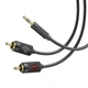 Аудiокабель HOCO UPA28 3.5mm male to double lotus RCA, 1,5m, Black - изображение 5