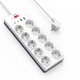 Сітковий підовжувач WIWU 14 in 1 20W GaN Power Strip 2C+2A+10AC Wi-S008 EU (2 m) Білий - зображення 3