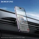 Автотримач для телефона BOROFONE BH124 Roman magnetic car holder (air outlet) Black and Red - зображення 8