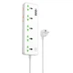 Сетевой удлинитель HOCO AC13A Talento 5-position socket(1C3A) (1,5 m) White - изображение 1