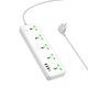 Сетевой удлинитель HOCO AC13A Talento 5-position socket(1C3A) (1,5 m) White - изображение 2