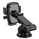 Автотримач для телефона BOROFONE BH60 Dainty center console car holder Black - зображення 6