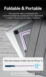 Тримач для телефона Vention Portable Cell Phone Stand Holder for Desk Aluminum Alloy Type Gray (KCZH0) - зображення 5
