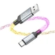 Кабель HOCO U112 Shine charging data cable for Type-C Gray - изображение 4