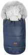 Śpiworek Sensillo Orso z futerkiem do wózka lub sanek granatowy 100 × 45 cm (5908310392226) - obraz 1