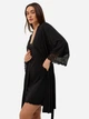 Халат женский летний BARWA garments 389 S Черный (2110003891012) - изображение 7