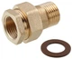 Згін-американка латунна LexLine 1/2" ВН (внутрішня-зовнішня різьба), з плоским гумовим ущільненням, PN10 - изображение 1
