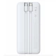 Павербанк Baseus 10000mAh 22.5W з вбудованими кабелями Type-C та Lightning, швидка зарядка, дисплей Білий PJP31 - зображення 10