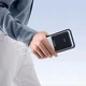 Павербанк Baseus 10000mAh 22.5W з вбудованими кабелями Type-C та Lightning, швидка зарядка, дисплей Білий PJP31 - зображення 13
