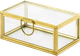Скляна коробка PartyDeco 9 x 5.5 x 4 см Золотиста (5902230797345) - зображення 1