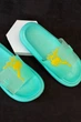 Шлепанцы женские с аппликацией бирюзовый 243R5028-4 AGER 39 - изображение 2
