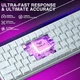 Игровая механическая клавиатура AULA HERO 68 HE Magnetic Switch с RGB подсветкой White/Purple, ENG - изображение 6