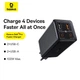 Адаптер сетевой BASEUS C to C cable GaN6 Pro Fast Charger set |2USB/2Type-C, 100W/3A, PD/QC| - изображение 9