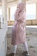 Пальто жіноче рожевого кольору з принтом Fashion розмір 46-48 (213198) - зображення 5