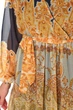 Сукня жіноча гірчичного кольору з принтом Fashion розмір 42 (213186) - зображення 4