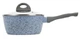 Сотейник з кришкою Granite 1.3 л литий алюміній з індукційним дном Blue - изображение 2
