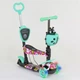 Детский самокат 5 в 1 Best Scooter 43702 с сидением и родительской ручкой, подсветка колес от 2-х лет (i7-84219) - изображение 2