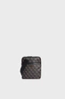 Чоловіча темно-коричнева сумка з візерунком VEZZOLA SMART CROSSBODY FLAT Guess OS HMEVZLP2223 - изображение 1