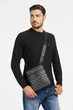 Чоловіча чорна сумка з візерунком VEZZOLA SMART Guess OS HMEVZLP2223 - зображення 2