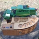 Наливатор "Комбайн" John Deere под 5 рюмок 57 мл для разлива напитков, с пищевым шлангом и аккумулятором, из дерева - изображение 5
