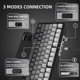 Механическая беспроводная (Bluetooth + 2,4G) клавиатура с HOT SWAP Attack SHARK X85, 82 Key, RGB, Win/Mac OS, УКР/АНГЛ, Gradient Black (X85GP) - изображение 5