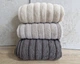 Набор турецких махровых полотенец Cestepe MicroCotton Premium 3 штуки 50x90 Ezgi 1 плотность 600 г/м2 - изображение 1