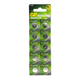 Батарейки GP A76/LR44/AG13 Alkaline 1.5V 10шт 20 mAh (4891199015496) - зображення 1