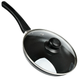 Сковорода антипригарна з кришкою Stenson MH-0622 бакеліт скло 20x3.5 см Black - зображення 1