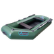 Надувная двухместная лодка ПВХ Avalon А260 / 2,6 м / 2-х местный / гребной / рельсовый настил / передвижные сиденья / ⌀36 см / Зеленый - изображение 1