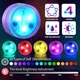 Підводні RGB LED світильники ALED LIGHT 12 шт 2 пульти IP68 підсвітка басейну - зображення 7