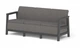 Диван для саду та тераси Keter Scandi Linea 3 Seater Sofa 270927 графіт/сірий - зображення 1