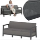 Диван для саду та тераси Keter Scandi Linea 3 Seater Sofa 270927 графіт/сірий - зображення 8