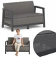Диван для саду та тераси Keter Scandi Linea 2 Seater Sofa 270926 графіт/сірий - зображення 4
