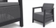 Набір пластикових меблів для саду Keter Scandi Linea 2 Seater Set 270924 графіт/сірий - зображення 10