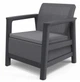 Набір пластикових меблів для саду Keter Scandi Linea 2 Seater Set 270924 графіт/сірий - зображення 11