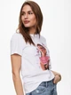 Футболка ONLLANA LIFE REG S/S PHOTO TOP BOX JRS 15228829 Bright White MELON ONLY L Білий 15228829BRIGHTWHITEMELON L - изображение 2