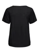 Футболка ONLAVA S/S V-NECK MIX WOVEN TOP JRS 15224916 Black ONLY S Чорний 15224916BLACK S - изображение 2