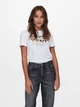 Футболка ONLKITA LIFE REG S/S HALF SEQ TOP JRS 15242222-Bright White-Print:DECADENT ONLY M Білий 15242222-BRIGHT WHITE-PRI S - изображение 1