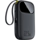 Повербанк 20000 mAh Baseus QPow 3 EnerFill FC31 вбудованими кабелями Type-C і Lightning (22.5W, Type-C). Black - зображення 4