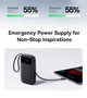 Повербанк 20000 mAh Baseus QPow 3 EnerFill FC31 вбудованими кабелями Type-C і Lightning (22.5W, Type-C). Black - зображення 9