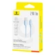 USB кабель Lightning для iPhone Baseus Silky Series Fast Charging Cable (1m, 2.4A, 480 Mbps). Blue - зображення 9