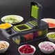 Многофункциональная овощерезка Veggie Slicer KA808 14 в 1 | Ручной кухонный комбайн, измельчитель и терка - изображение 3