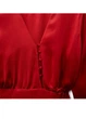 Платье-мини женское ZARA S красное с атласным эффектом - изображение 6