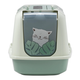 Закритий туалет для котів Moderna Trendy Cat Eden із вугільним фільтром зелений 50х39х37 см C235378CA - зображення 2