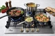 Варочная поверхность газовая Luxor Classico 60 BG KUP SS Emaille Turbo Wok Italy + круглая подставка Wok в подарок, белый - изображение 2