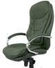 Крісло АКЛАС Валенсія Soft CH MB (Шкіра Lux LC Green/PU Зелений) - зображення 5